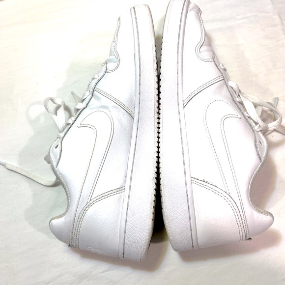 Nike Ebernon Low Triple White leather sneakers Women’s Size 8.5 - Picture 4 of 6